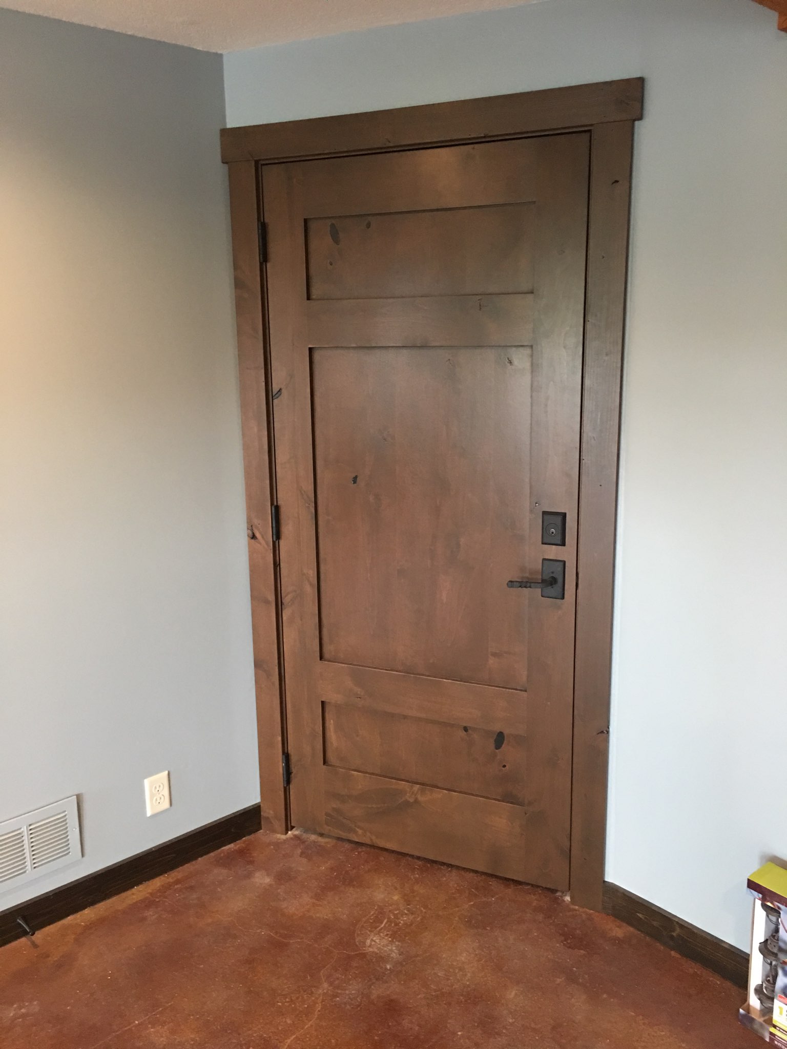 Koch Knotty Alder Door with Woodwork Trim & Prefinishing